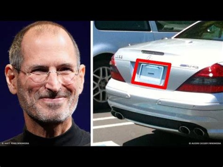 Why Steve Jobs don't have number plate on his car?